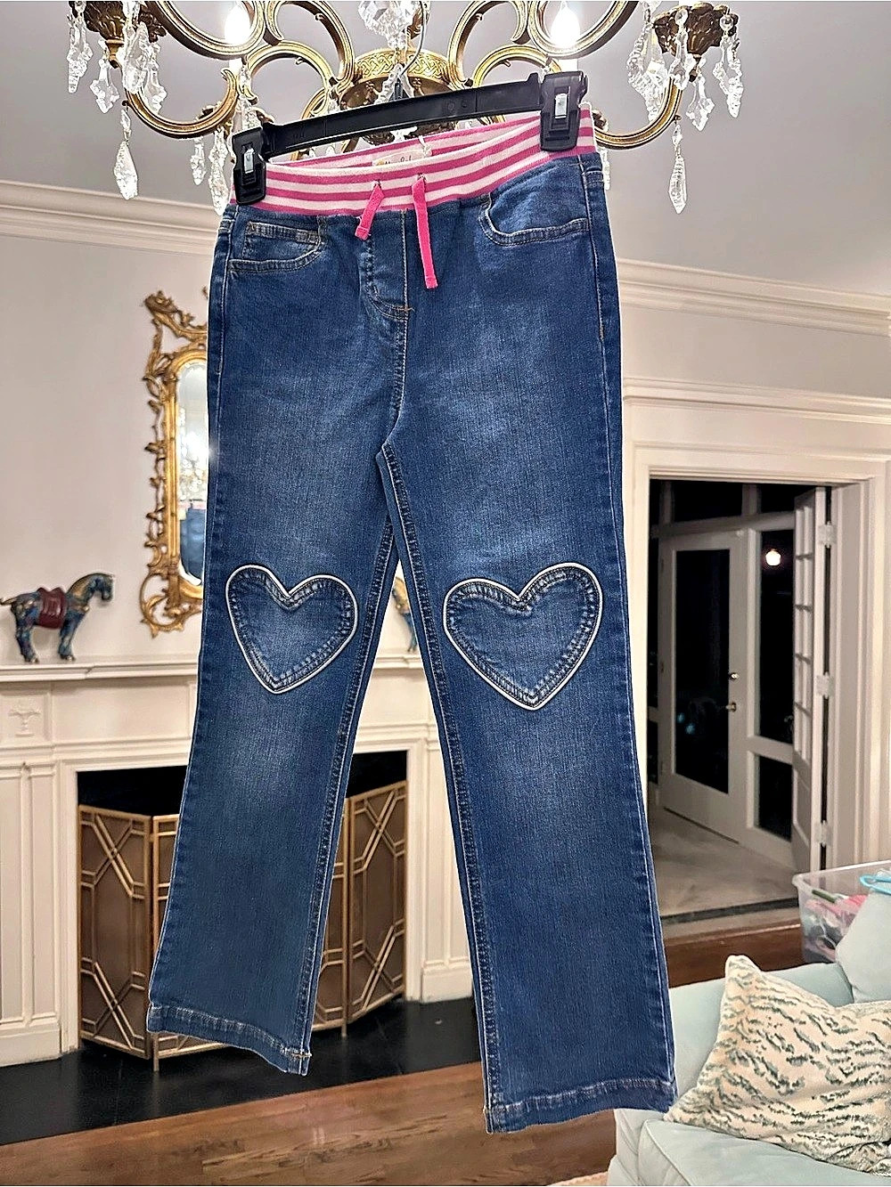 Boden Wide Heart Pocket Jeans, NwT, size 8
